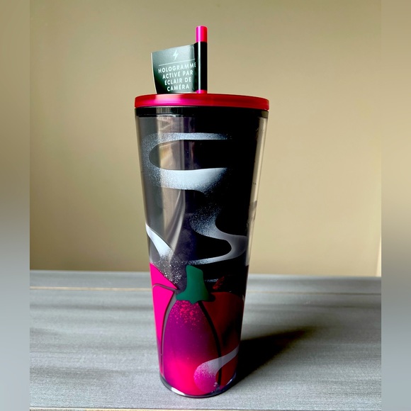 NWT Starbucks 2023 Fall Halloween Glow in the Dark Hologram Tumbler Cup, 24 oz - Picture 1 of 5